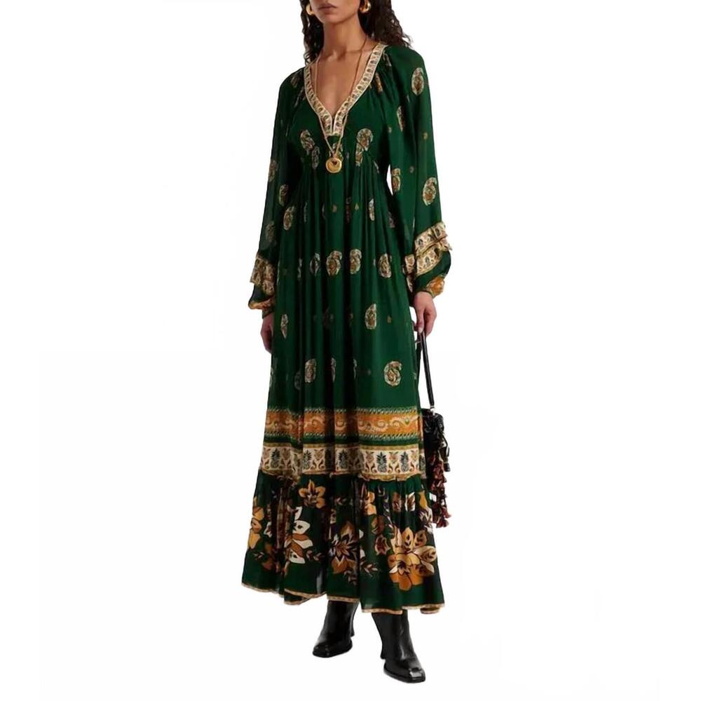 NEW FARM RIO ayla maxi dress in green - Picture 1 of 6